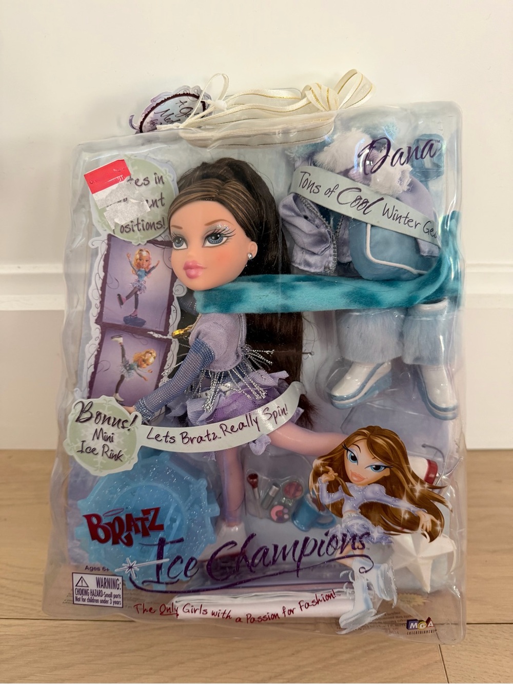 Bratz Ice Champions Dana Doll in Teal & Purple Winter Outfit